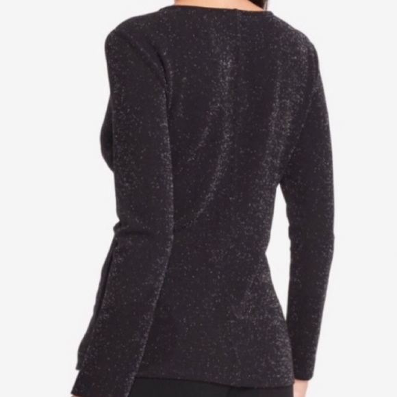 Ann Taylor Women’s Shimmer Twist Top Metallic XS - Picture 2 of 6